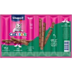 Vitakraft Cat Stick Classic - 24 x 6 g Anatra & Coniglio