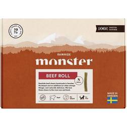 Monster Hundgodis Rawhide Beef Roll Box Small