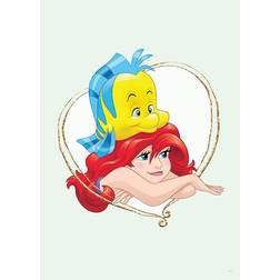 Komar Disney Wandbild Ariel & Fabius Kinderzimmer, Babyzimmer, Dekoration 50x70cm