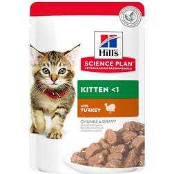 Hill's Økonomipakke: 24 Science Plan pouch Kitten Kalkun