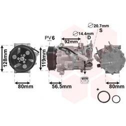 Van Wezel 0900K242 Compresseur De Climatisation 12 Avec Joints