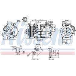 Nissens 890210 Kompressor R134a