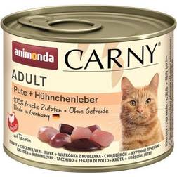 Animonda Carny Adult 12 x 200 g Umido per Gatto - Tacchino & Fegato Di Pollo