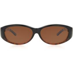 Foster Grant Oval Sunglasses in Tortoise with Brown Lenses Grant Andrea