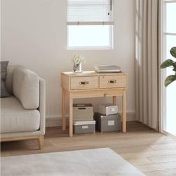 vidaXL 76,5 x 40 x 75 cm Massivt Fyrretræ Konsolbord