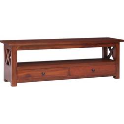 vidaXL Tv-Skab 115 x 30 x 40 cm Massivt Mahognitræ Brun TV-bord