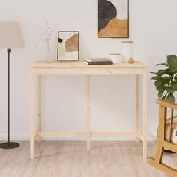 vidaXL 140 x 80 x 110 cm Massivt Fyrretræ Barbord