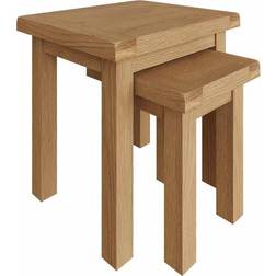 HJ Home of 2 Pine/Plywood/MDF Nesting Table