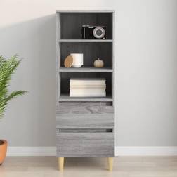 vidaXL Skab 40 x 36 x 110 cm Konstrueret Træ Grå Sonoma-Eg Skænk