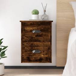 vidaXL smoked oak, 2 Bedside Table