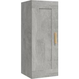 vidaXL Armadietto Muro Grigio Cemento 35x34x90 cm Legno Multistrato Mobile a Parete