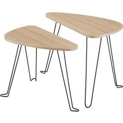 tectake 2 sideborde Richmond Indskudsbord 2stk