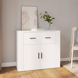 vidaXL White Engineered Wood White Sideboard