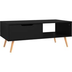 vidaXL Engineered Wood Black Coffee Table