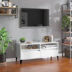 vidaXL High Gloss Engineered Wood TV Bench