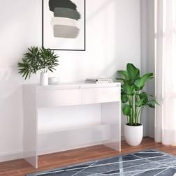 vidaXL 100 x 35 x 76,5 cm Konstrueret Træ Hvid Konsolbord