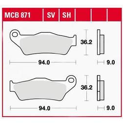 TRW Lucas Rivestimento Sinterizzato MCB871SV