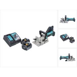 Makita DPJ 180 RF Lamelleuse Sans Fil 18V 100 mm + 2x Batteries 3.0 Ah + Chargeur