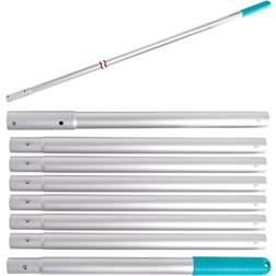 10.5 foot aluminum telescopic swimming pool pole, 8 sections, attach accessories