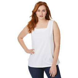 Jessica London women's plus square neck tank