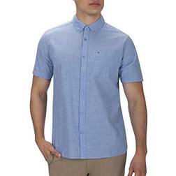 Hurley One&only 2.0 Woven S/S Hemden, Blue Ox