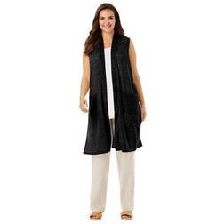 Woman Within plus lightweight linen vest