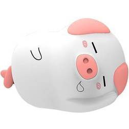 Silicone Tap Color Changing Animal & Remote Sleepy Piggy Night Light