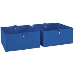 RiverRidge Kids 2pcs 105in W x 5in H Folding Storage Bin Set Blue