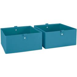 Home Kids 2pc 10.5in W 5in H Folding Storage Bin Set