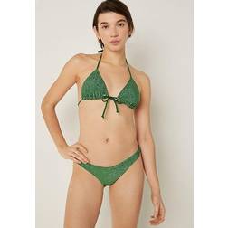 PINK Shimmer Brazilian Bottom, Green, Women's Bottoms