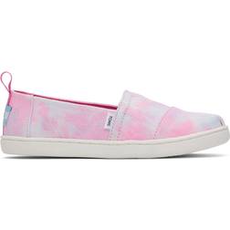 Toms Classic Alpargata Flacher Slipper, Neon Pink Multi Tie Dye