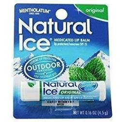 Mentholatum Natural Ice Lip Balm Original SPF 15 1 Each Pack of 3