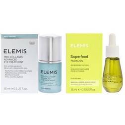 Elemis Skin Serums & Treatments 0.5oz Superfood Facial Oil Pro-Collagen Advanced Eye Treatment