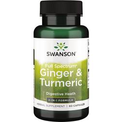 Swanson Gingembre Et Curcuma 60 Caps 60 pcs