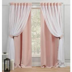 Exclusive Home Curtains Catarina Layered Solid Blackout Sheer