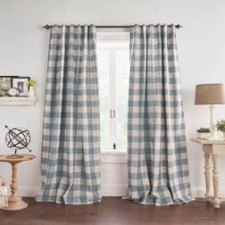 Elrene Home Fashions Buffalo rutigt mörkläggningsfönster 132.08x213.36cm