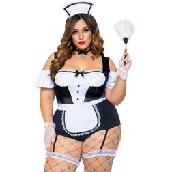 Leg Avenue Women Plus French Maid Costume