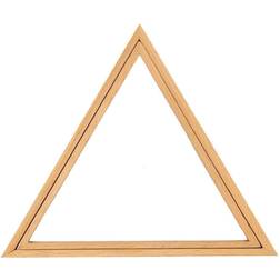 Rico design punch needle embroidery cross stitch wooden frame display triangle