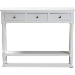 Baxton Studio 3 Drawer Console Table