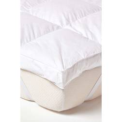 Homescapes Surmatelas En Plumes D'oies, 90 x 190 cm - Blanc Matelas