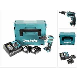 Makita dfs 251 rtj akku trockenbauschrauber 18v brushless 2x akku 5ah ladegerät