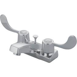 Kingston Brass GKB191B 4 in Centerset Bathroom Faucet Polished Chrom Grey