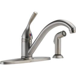 Delta Classic Single-Handle Kitchen Sink Faucet 400-SS-DST Grey