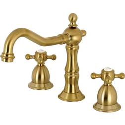Kingston Brass KS1977BX 8 in Widespread Bathroom Faucet Brushed Brushed Brass