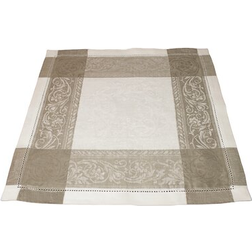 French Home Linen Set 6 Versailles Cloth Napkin Gray, Beige, Brown, White