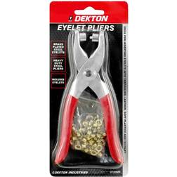 Dekton heavy duty eyelet tool comes with 100 5mm Revolving Punch Plier