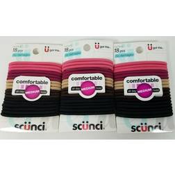 Scunci no damage elastic hair ties 18 lot of 3 16778