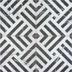 Affinity Tile FPE18GZ Gatzby 17-3/4" Square Floor Tile Matte Porcelain Visual