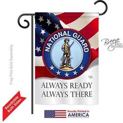 Breeze Decor 13 National Guard Garden Flag Double-Sided