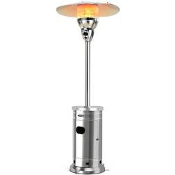 Costway Patio Propane Heater Stainless Steel Wheels